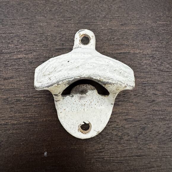 VTG Drink Coca Cola Wall Mount Bottle Opened #21 Made In USA Painted White Retro - Picture 4 of 14